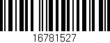 Código de barras (EAN, GTIN, SKU, ISBN): '16781527'