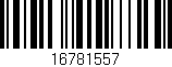 Código de barras (EAN, GTIN, SKU, ISBN): '16781557'