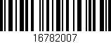 Código de barras (EAN, GTIN, SKU, ISBN): '16782007'
