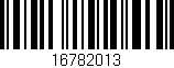 Código de barras (EAN, GTIN, SKU, ISBN): '16782013'
