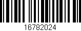 Código de barras (EAN, GTIN, SKU, ISBN): '16782024'