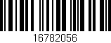 Código de barras (EAN, GTIN, SKU, ISBN): '16782056'