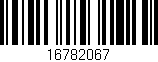 Código de barras (EAN, GTIN, SKU, ISBN): '16782067'