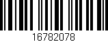 Código de barras (EAN, GTIN, SKU, ISBN): '16782078'
