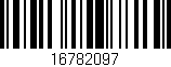 Código de barras (EAN, GTIN, SKU, ISBN): '16782097'