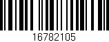 Código de barras (EAN, GTIN, SKU, ISBN): '16782105'