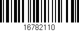 Código de barras (EAN, GTIN, SKU, ISBN): '16782110'
