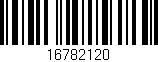 Código de barras (EAN, GTIN, SKU, ISBN): '16782120'