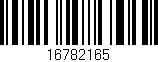 Código de barras (EAN, GTIN, SKU, ISBN): '16782165'