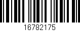 Código de barras (EAN, GTIN, SKU, ISBN): '16782175'