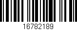 Código de barras (EAN, GTIN, SKU, ISBN): '16782189'