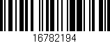 Código de barras (EAN, GTIN, SKU, ISBN): '16782194'