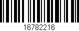 Código de barras (EAN, GTIN, SKU, ISBN): '16782216'