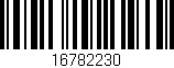 Código de barras (EAN, GTIN, SKU, ISBN): '16782230'