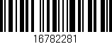 Código de barras (EAN, GTIN, SKU, ISBN): '16782281'
