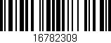 Código de barras (EAN, GTIN, SKU, ISBN): '16782309'