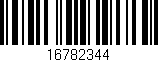 Código de barras (EAN, GTIN, SKU, ISBN): '16782344'