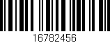 Código de barras (EAN, GTIN, SKU, ISBN): '16782456'
