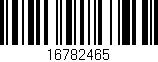 Código de barras (EAN, GTIN, SKU, ISBN): '16782465'