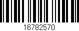 Código de barras (EAN, GTIN, SKU, ISBN): '16782570'