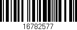 Código de barras (EAN, GTIN, SKU, ISBN): '16782577'