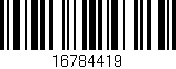 Código de barras (EAN, GTIN, SKU, ISBN): '16784419'
