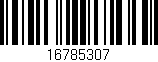 Código de barras (EAN, GTIN, SKU, ISBN): '16785307'