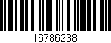 Código de barras (EAN, GTIN, SKU, ISBN): '16786238'