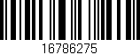 Código de barras (EAN, GTIN, SKU, ISBN): '16786275'