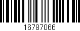 Código de barras (EAN, GTIN, SKU, ISBN): '16787066'