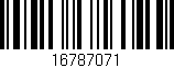 Código de barras (EAN, GTIN, SKU, ISBN): '16787071'