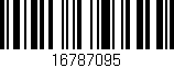 Código de barras (EAN, GTIN, SKU, ISBN): '16787095'