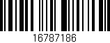 Código de barras (EAN, GTIN, SKU, ISBN): '16787186'