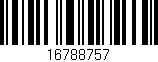 Código de barras (EAN, GTIN, SKU, ISBN): '16788757'