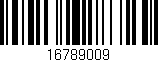 Código de barras (EAN, GTIN, SKU, ISBN): '16789009'