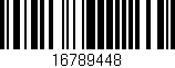 Código de barras (EAN, GTIN, SKU, ISBN): '16789448'