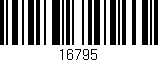 Código de barras (EAN, GTIN, SKU, ISBN): '16795'