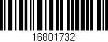 Código de barras (EAN, GTIN, SKU, ISBN): '16801732'