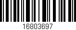 Código de barras (EAN, GTIN, SKU, ISBN): '16803697'