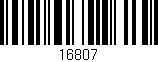 Código de barras (EAN, GTIN, SKU, ISBN): '16807'