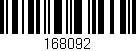 Código de barras (EAN, GTIN, SKU, ISBN): '168092'