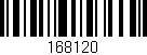 Código de barras (EAN, GTIN, SKU, ISBN): '168120'