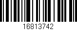 Código de barras (EAN, GTIN, SKU, ISBN): '16813742'
