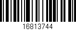 Código de barras (EAN, GTIN, SKU, ISBN): '16813744'