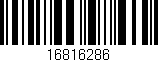 Código de barras (EAN, GTIN, SKU, ISBN): '16816286'