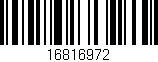 Código de barras (EAN, GTIN, SKU, ISBN): '16816972'