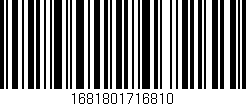 Código de barras (EAN, GTIN, SKU, ISBN): '1681801716810'