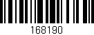 Código de barras (EAN, GTIN, SKU, ISBN): '168190'
