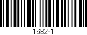 Código de barras (EAN, GTIN, SKU, ISBN): '1682-1'