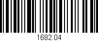 Código de barras (EAN, GTIN, SKU, ISBN): '1682.04'